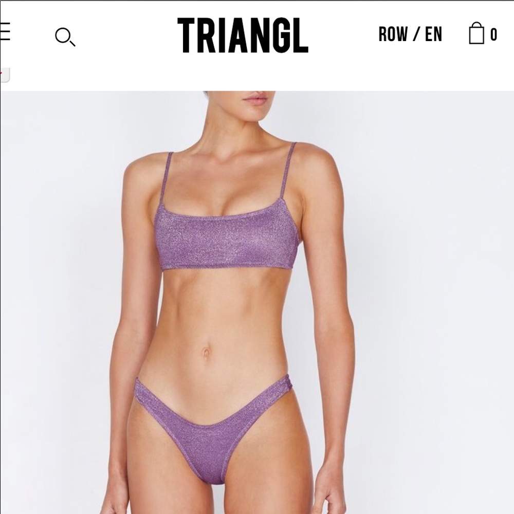 Triangl Mica Violet Sparkle Bikini